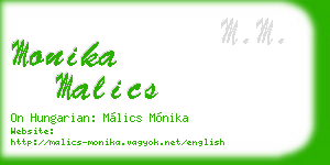 monika malics business card